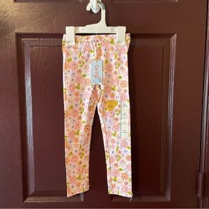 Cat & Jack Pink Floral Toddler Girl Leggings 4T